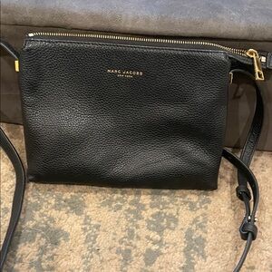 Marc Jacobs Black Leather Crossbody Bag